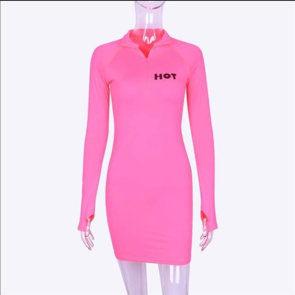 ZIP BODYCON DRESS - Picture 3 of 3